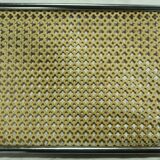Yellow perforated iron plate top