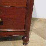 Rare - 6 drawer chest of drawers - mahogany - Louis xvi style - spinning top feet