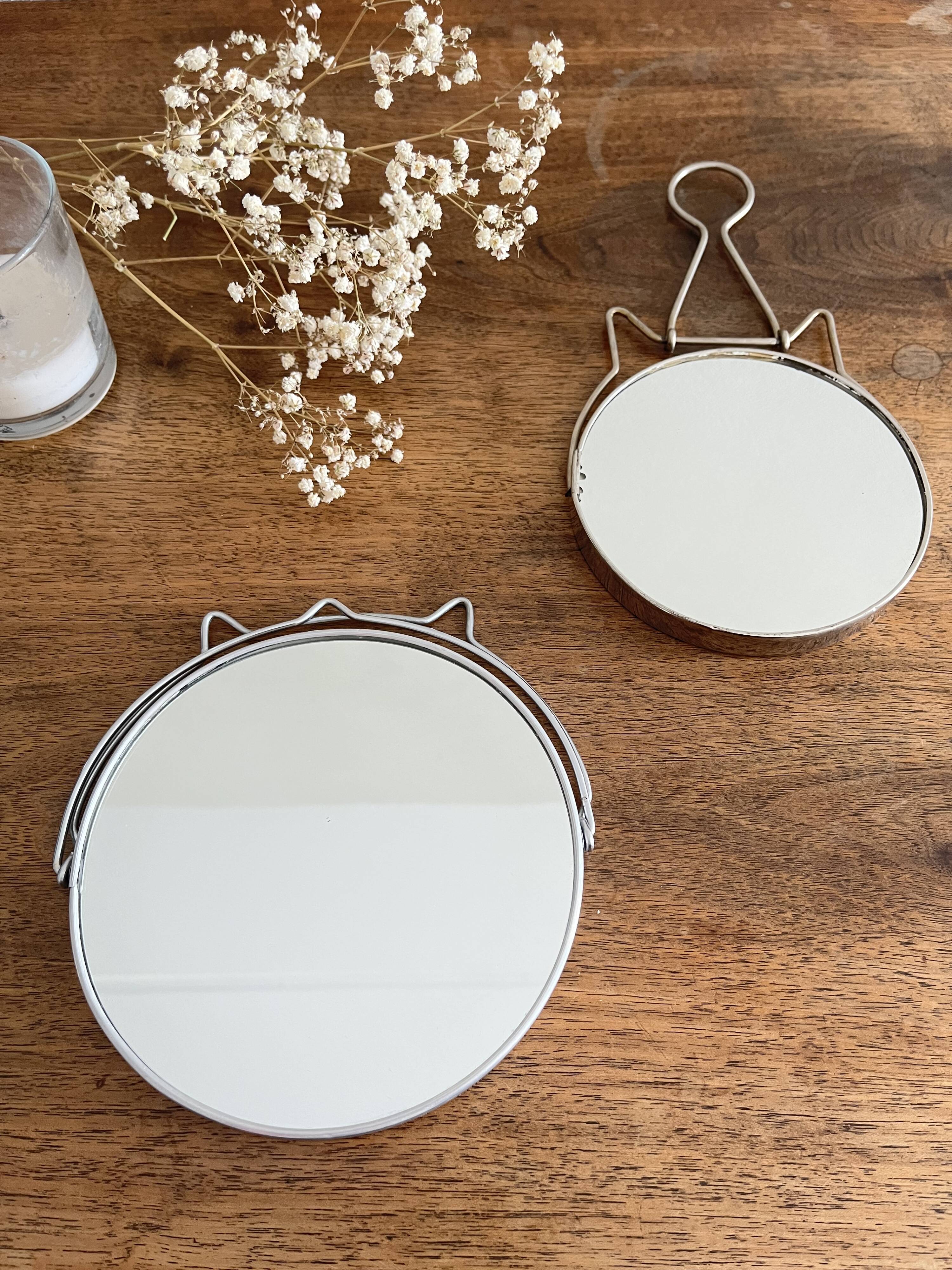 Round barber mirror 14.5 cm