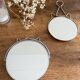 Round barber mirror 14.5 cm