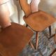 Lot de 6 chaises brutalistes vintage 1960-1980