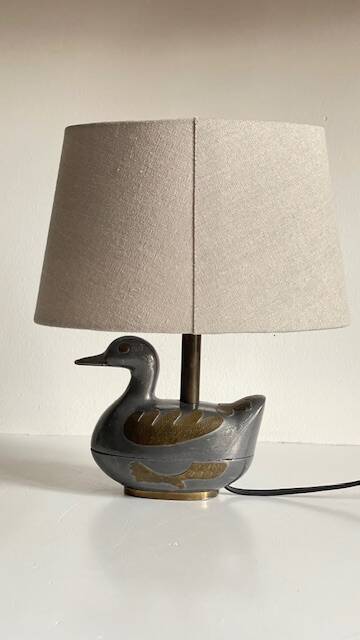 Vintage duck lamp