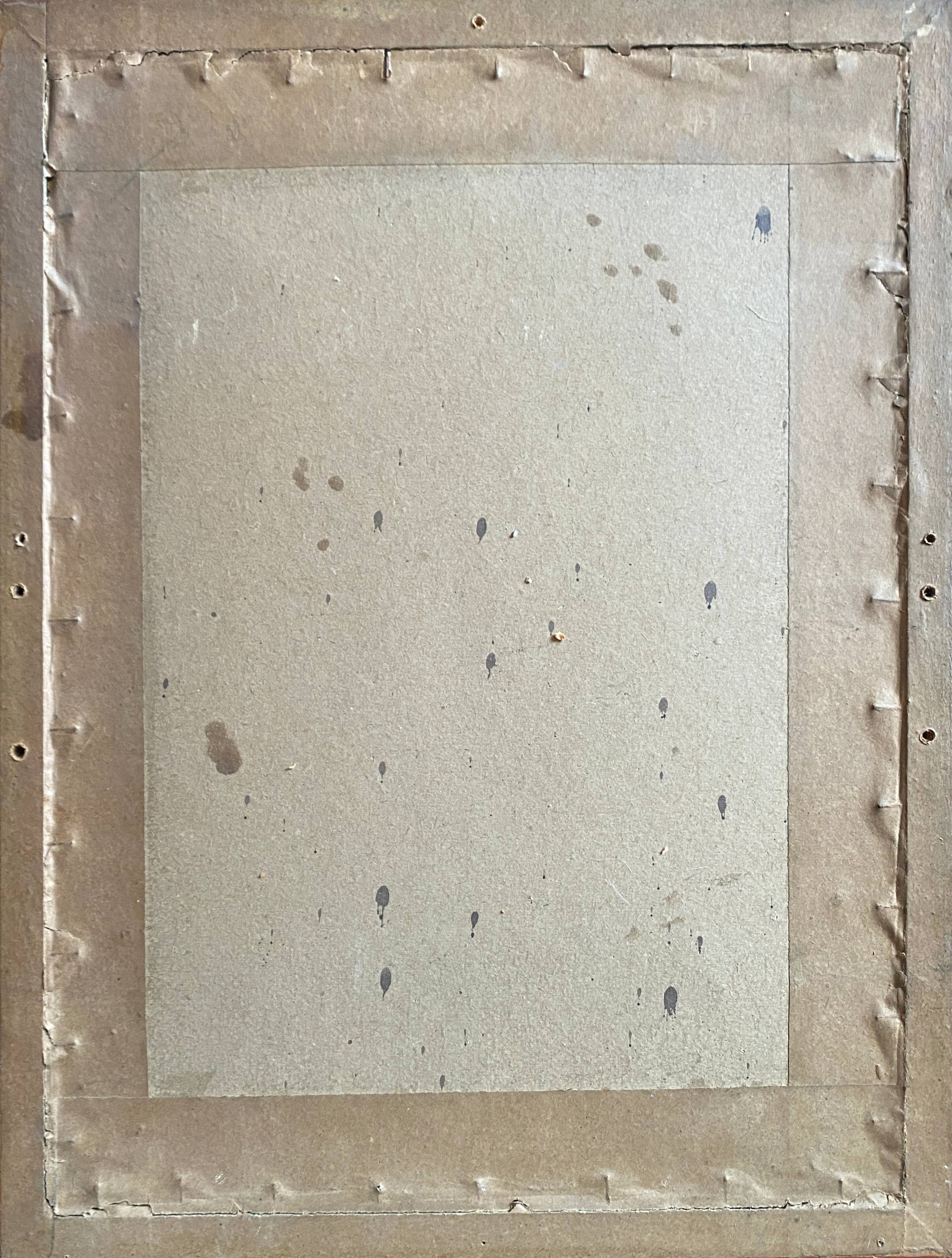 Watercolor painting by paul monnier "plombières les dijon" and frame