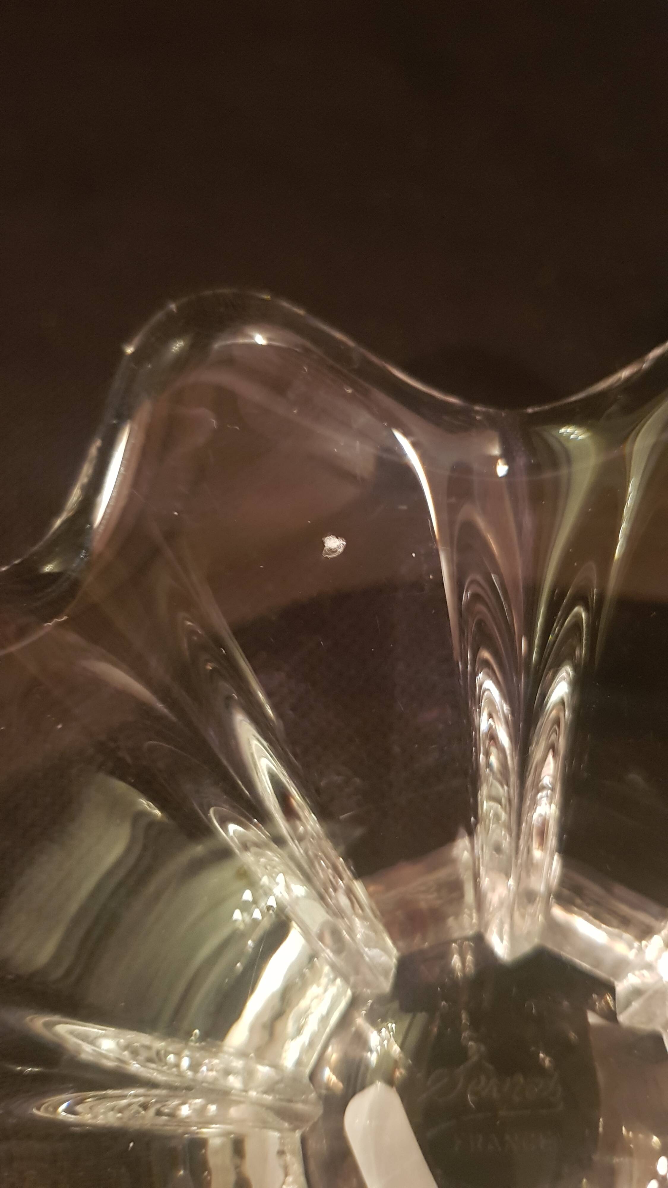 Flower-shaped catchall, Sèvres crystal