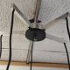 5-light chrome metal and molded glass pendant light - 70's