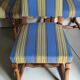 4 sheep bone chairs, Louis XIII style