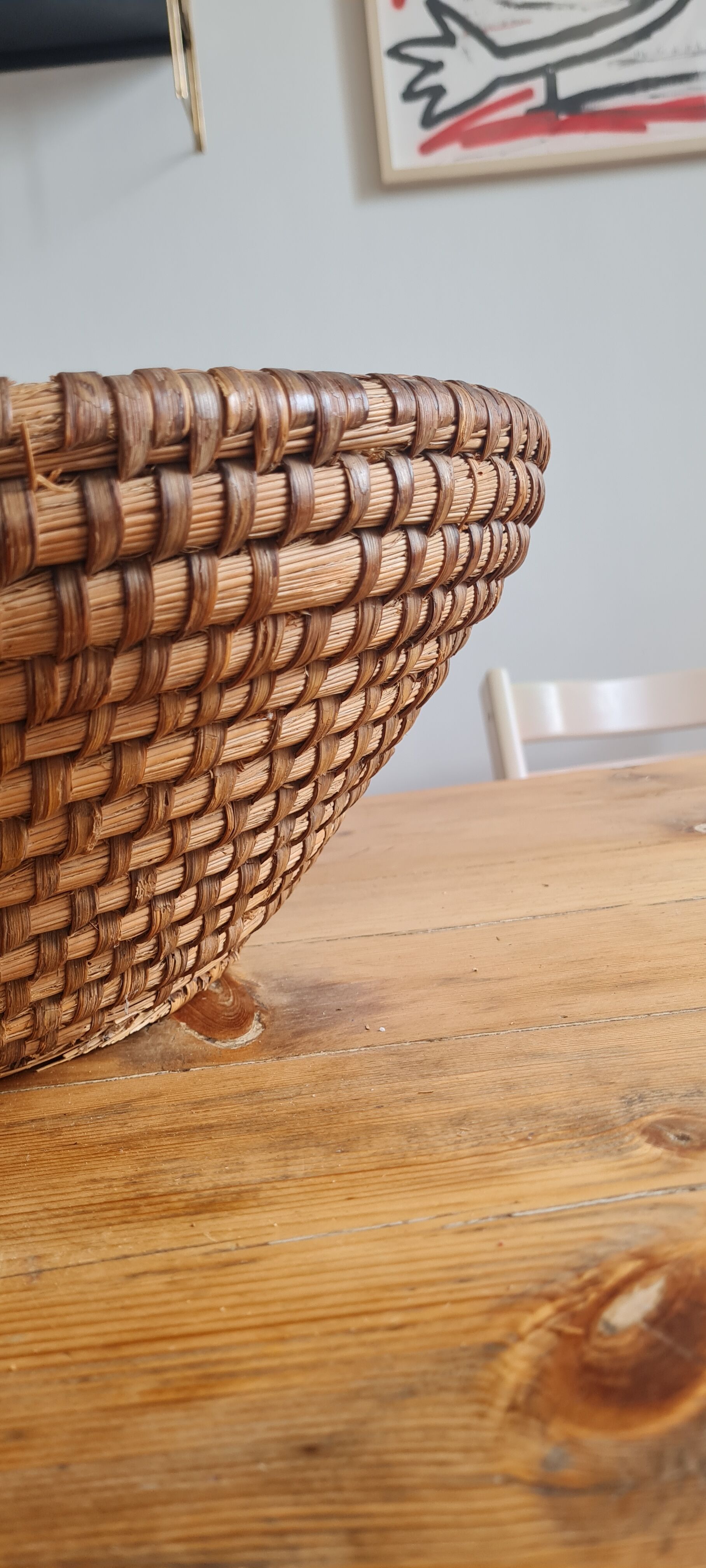 Vintage Rye Basket