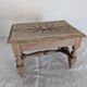 Small carved oak bench