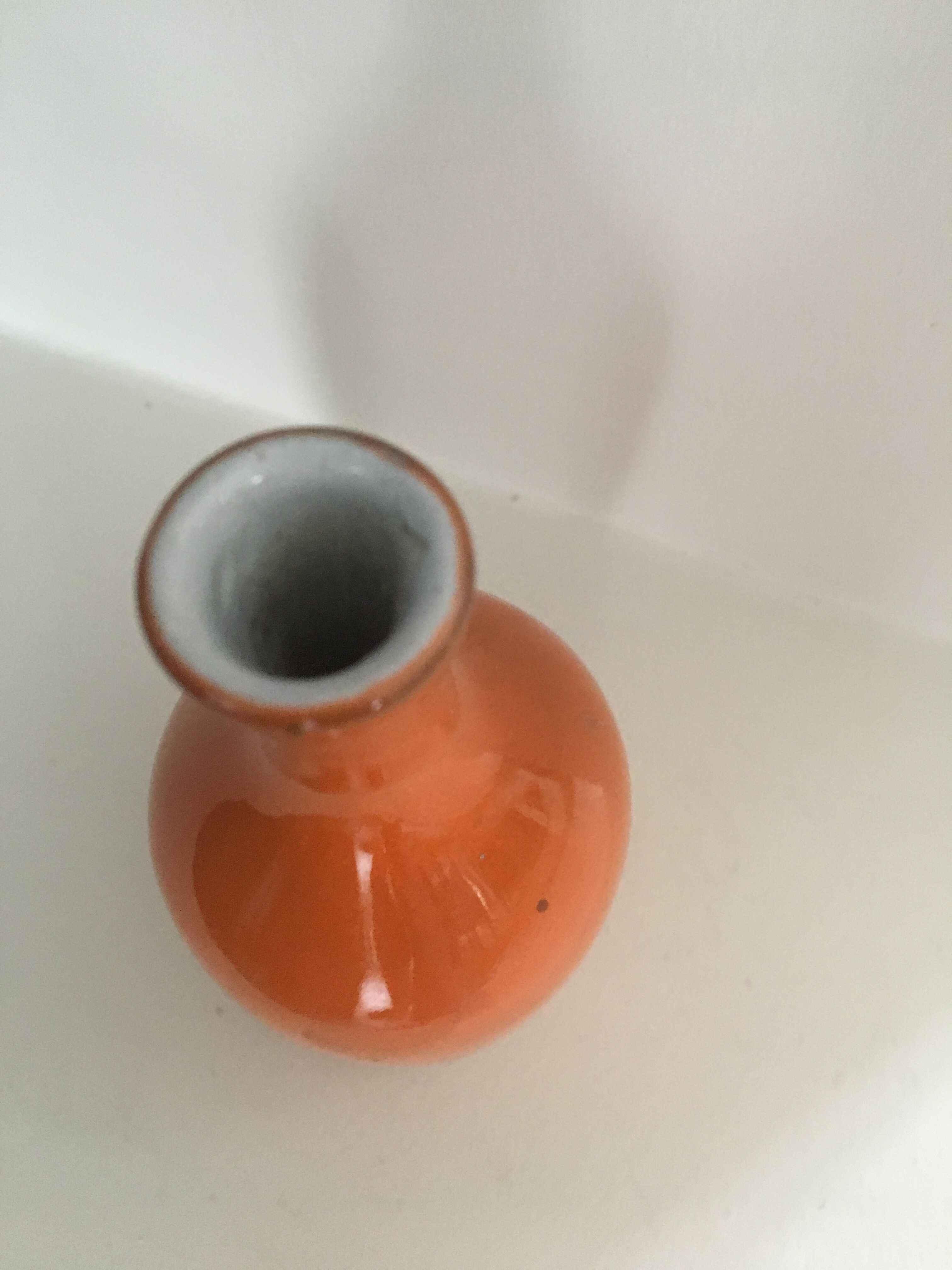 Vase ceramic soliflore signed