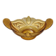 Art Deco Amber Blown Glass Bowl or Centerpiece by Brockwitz, Germany