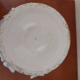 Sainte Radegonde ball vase in white and gold earthenware circa 1940-1950