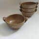4 stoneware ear bowls