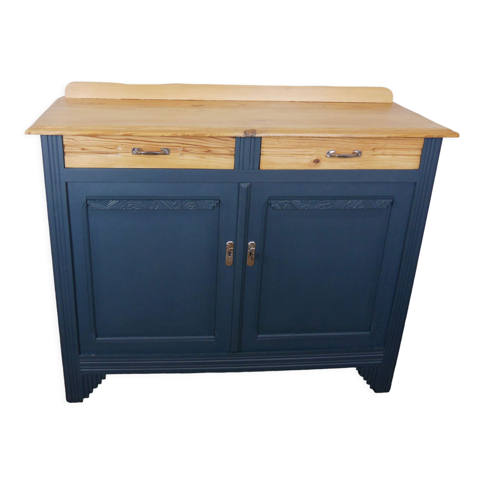 Parisian art deco sideboard blue