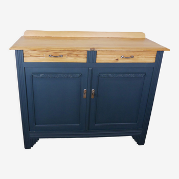 Parisian art deco sideboard blue