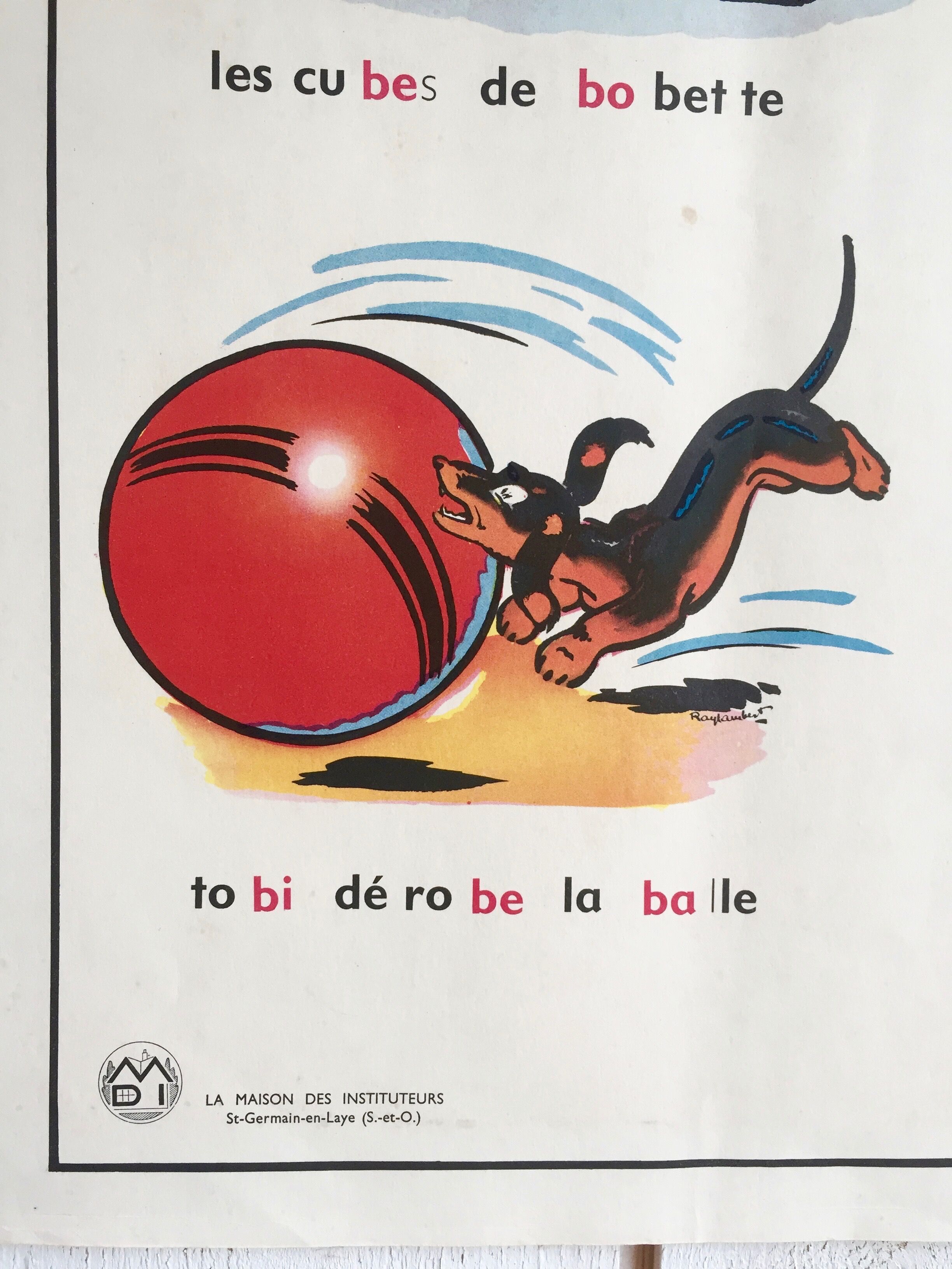 School poster "b, f"