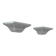 Pair of vintage wall lights, moulded pressed white matte ABS, France, 1980.