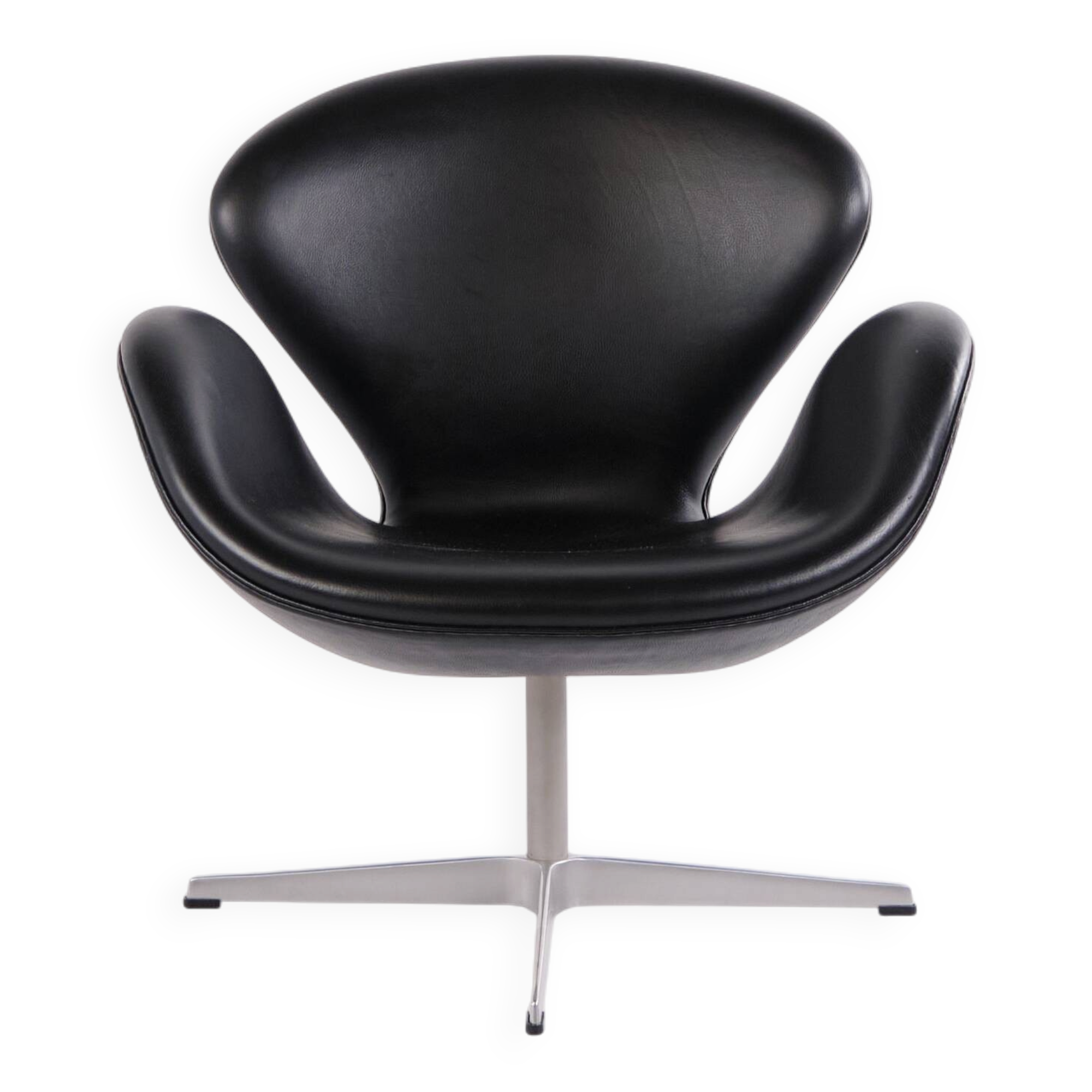 Armchair - The Swan - Model 3320 - Brown leather - Arne Jacobsen - Fritz Hansen - 2007