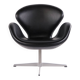 Armchair - The Swan - Model 3320 - Brown leather - Arne Jacobsen - Fritz Hansen - 2007