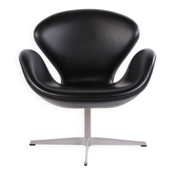 Armchair - The Swan - Model 3320 - Brown leather - Arne Jacobsen - Fritz Hansen - 2007