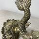 Art Deco style fish wall light in silver metal