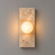 Wall light in travertine