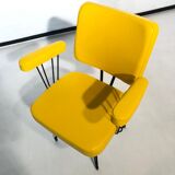 Fauteuil structure métallique années 50