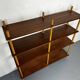 Mid-century modernist teak stick wall cabinet attributed to Willem Lutjens for Gouda Den Boer, 1950s