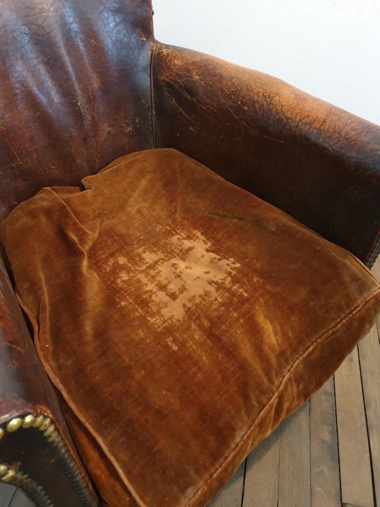 Fauteuil club cuir