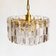 Murano glass and brass 'Palazzo' chandelier by Kalmar