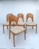 Morten Dining Chairs by attributed to Niels Koefoed, Set of 4