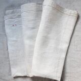Old linen bedspread with small monogram rl