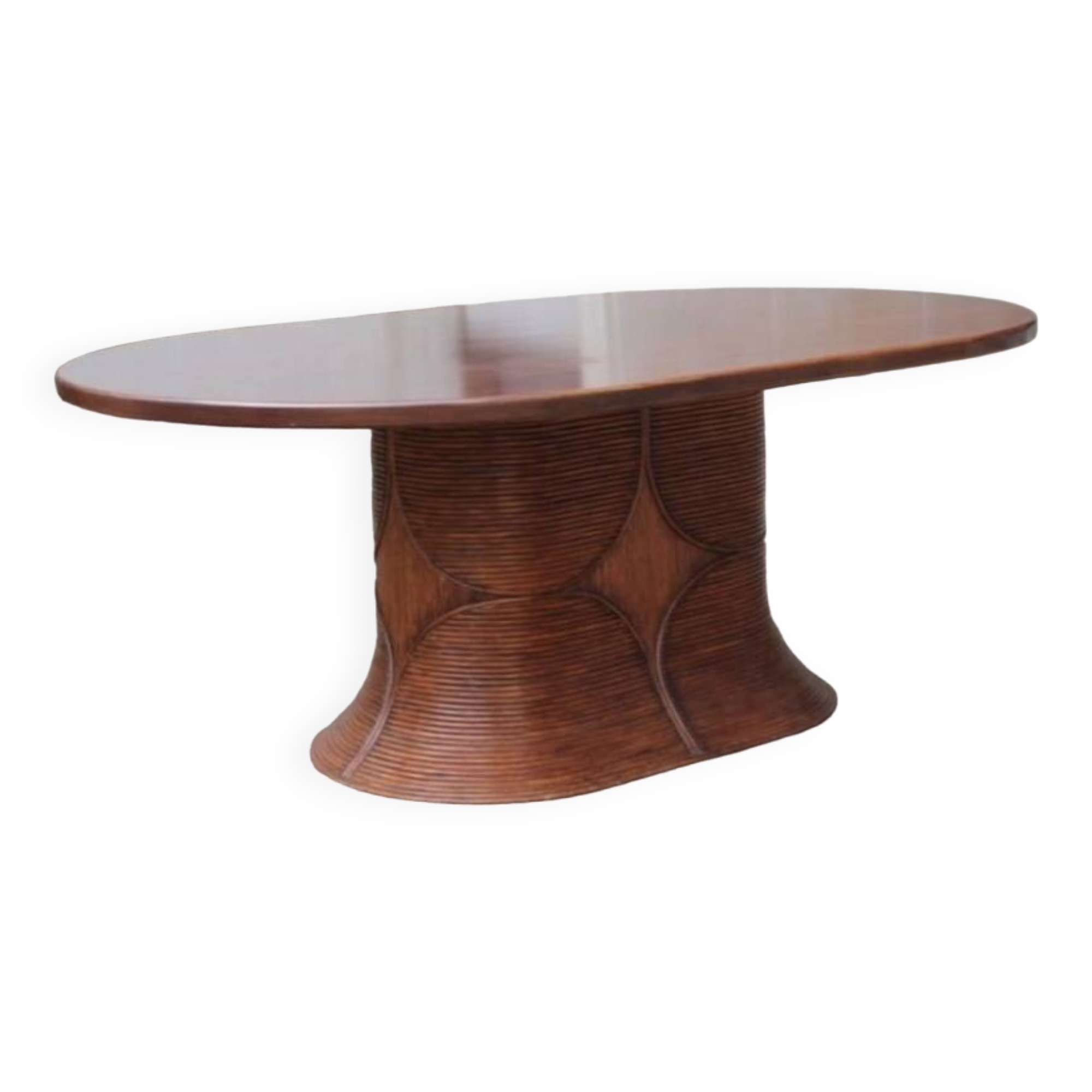 Vivai del Sud rattan and solid wood table
