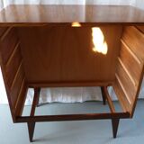 Compass feet chest of drawers