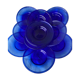 Blue colbat plates in blown glass
