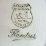 Set of 2 flat plates St Amand décor Flanders
