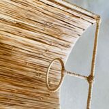 Raffia wall lamp
