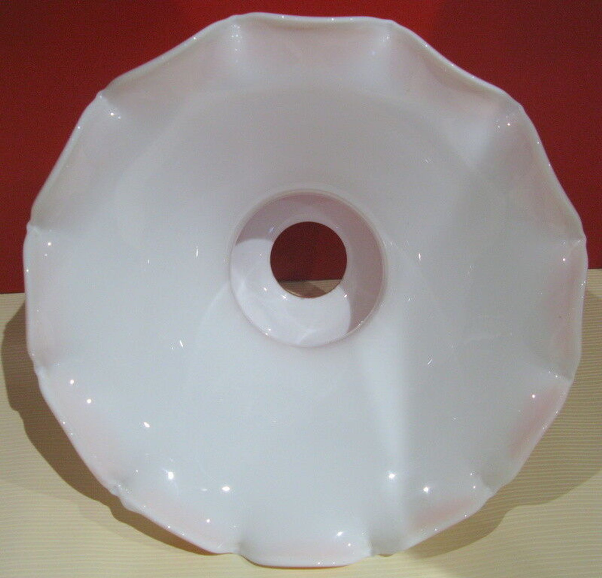 Abat jour verre dentellé