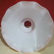 Abat jour verre dentellé