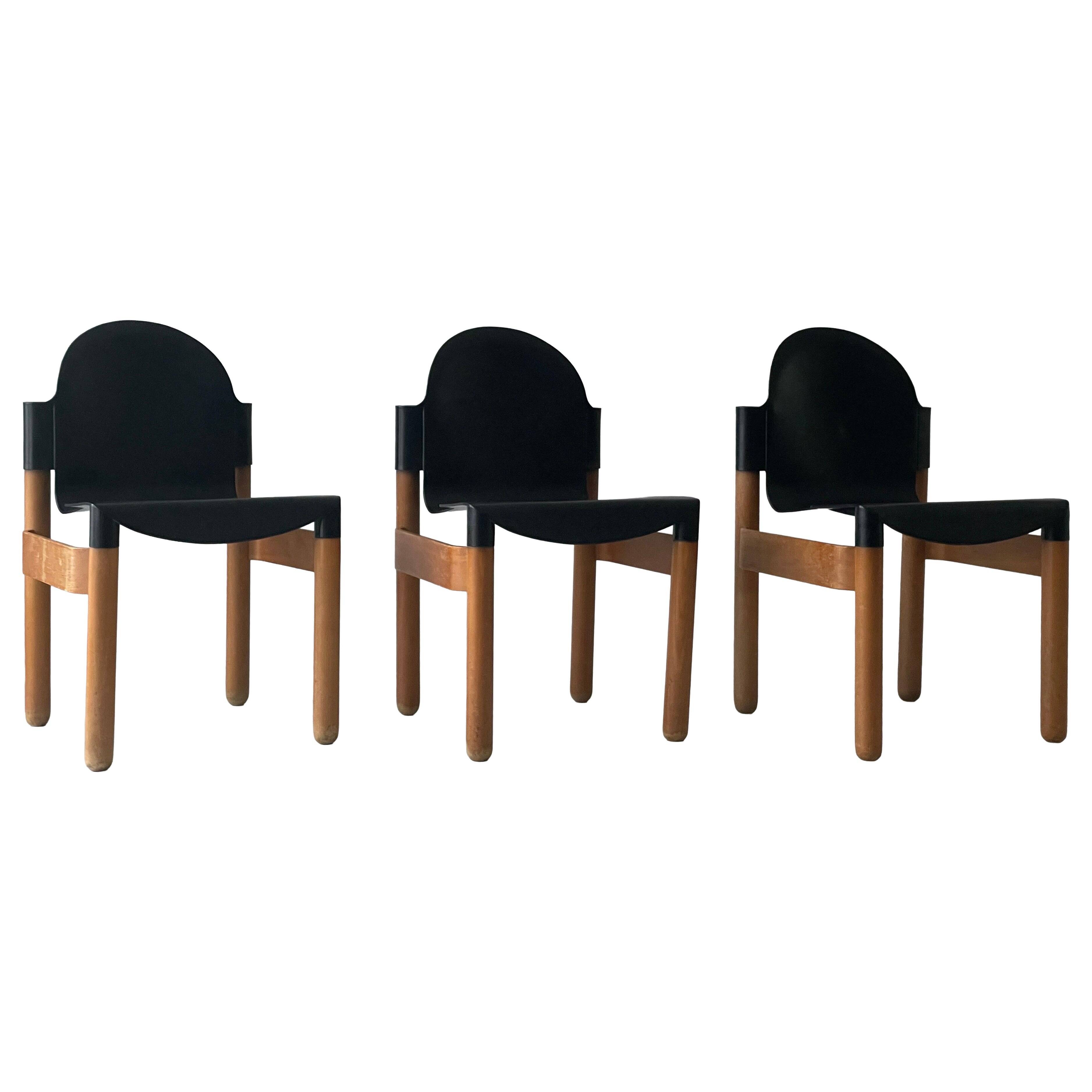 Thonet Flex Set of 3 chairs by Gerd Lange, 1970s, Germany