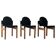 Thonet Flex Set of 3 chairs by Gerd Lange, 1970s, Germany