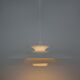 Danish vintage pendant lamp Donau by Kurt Wiborg, Jeka, 1980s