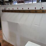 1960s school coat rack with 10 hooks