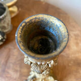 Late 19th century spelter candle holder