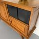 Vintage French modernist sideboard in oak, 1950s design.