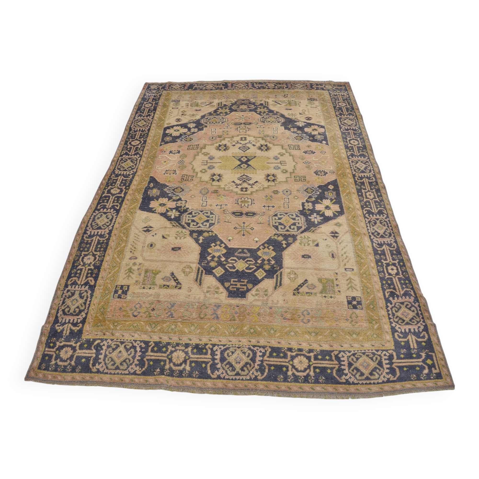 Oushak Bohemian Vintage Tribal Rug sku1436