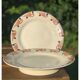 Old earthenware mounted plate, hbcm huguette service