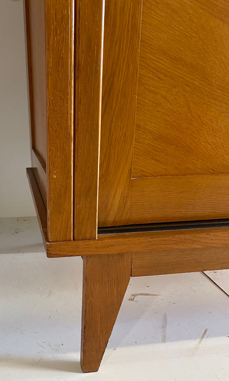 Vintage wardrobe with compass feet