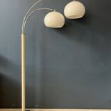 Vintage Dijkstra double bow mushroom floor lamp