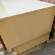 Large Scandinavian low sideboard 220x50cm solid teak & white TV unit 196