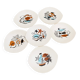 Salins earthenware plates